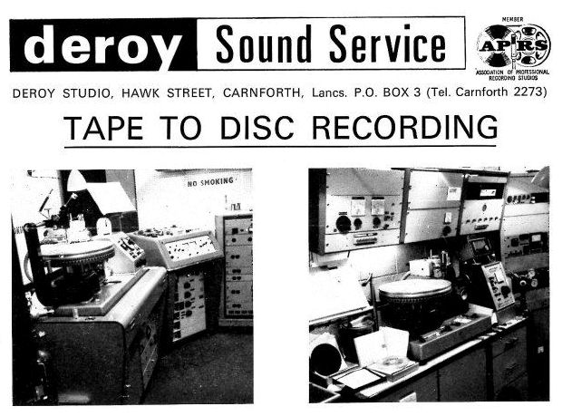 Deroy Sound Service flyer